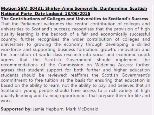 SNP motion