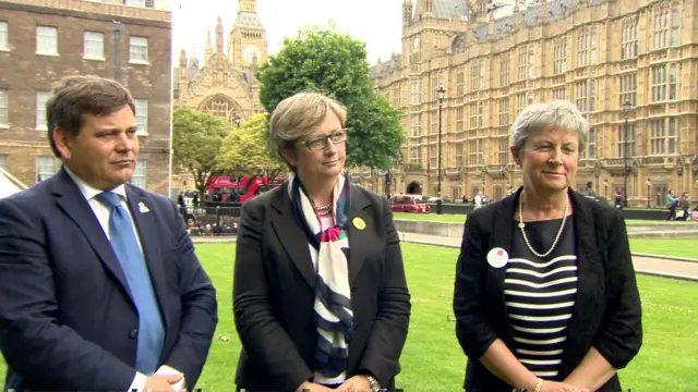 Andrew Bridgen, Joanna Cherry and Gisela Stuart