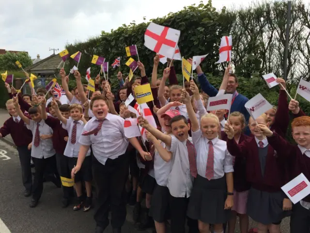 St Mary's primary school children