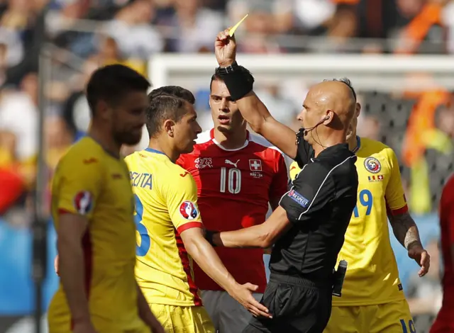 Romania yellow card