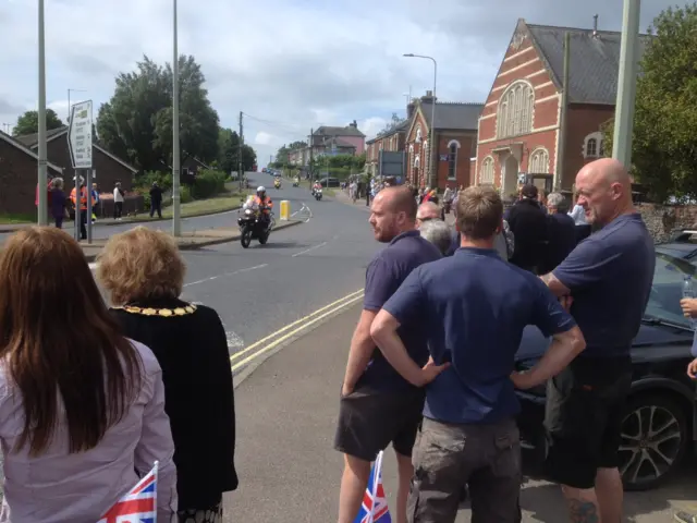 Crowds in Halesworth