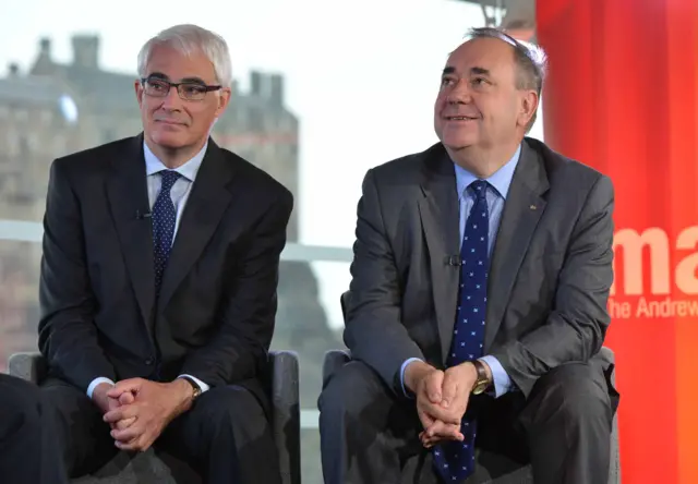 Alistair Darling and Alex Salmond