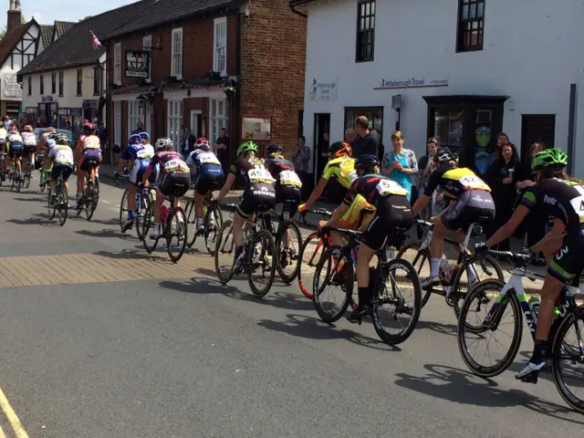 Attleborough Women's Tour riders