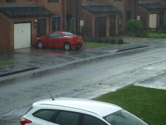 Wet weather in Ruskington