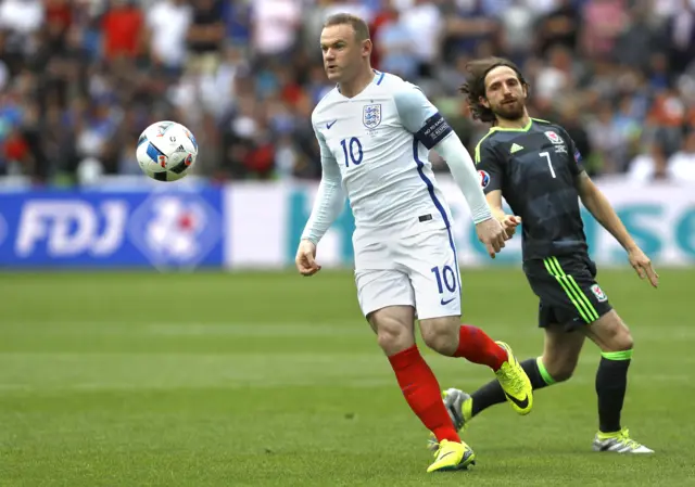 Wayne Rooney and Joe Allen