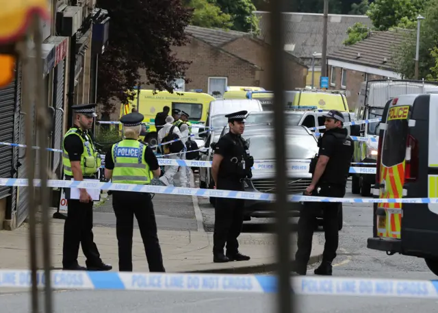 Police at scene in Birstall