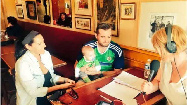 Elaine and Owen Millar with their seven-month-old son Cian