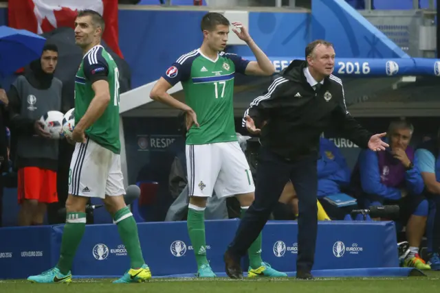 Paddy McNair and Michael Oneill