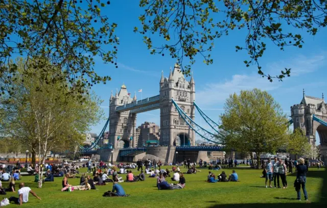 Sunny day by Tower Bridge