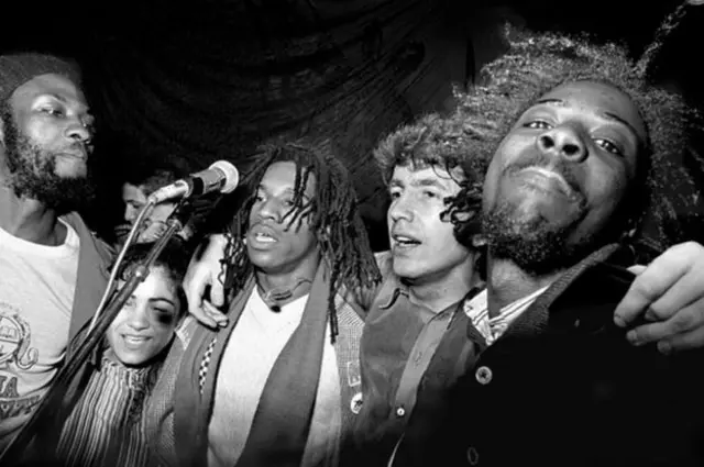 Dambala and Misty in Roots with Tom Robinson in 1979