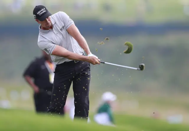 Henrik Stenson in action