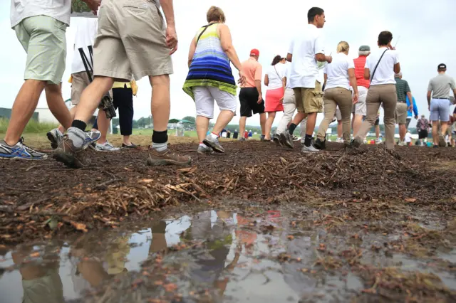 Puddles at Oakmont