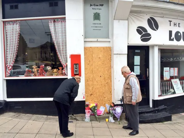 Floral tributes