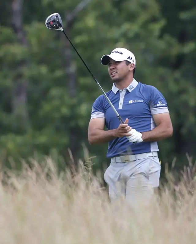 Jason Day in action on round one