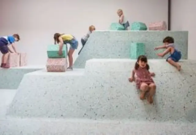 New play area made from concrete