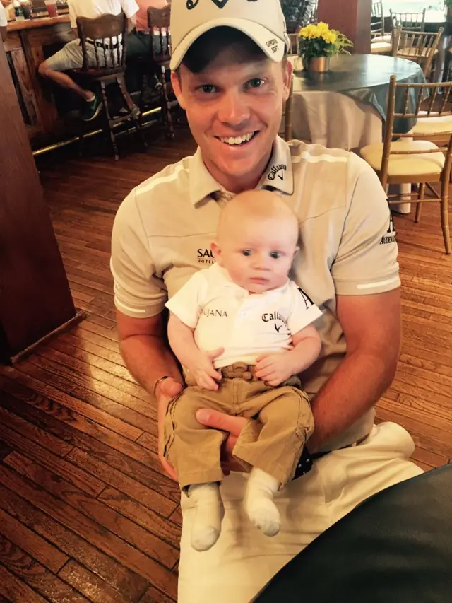 Danny Willett and son