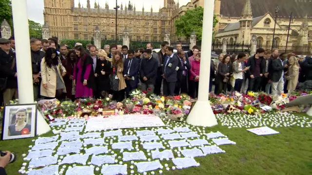 Parliament Square vigil for Jo Cox