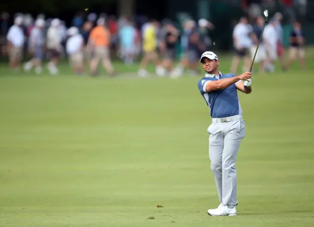 Jason Day in action on round one