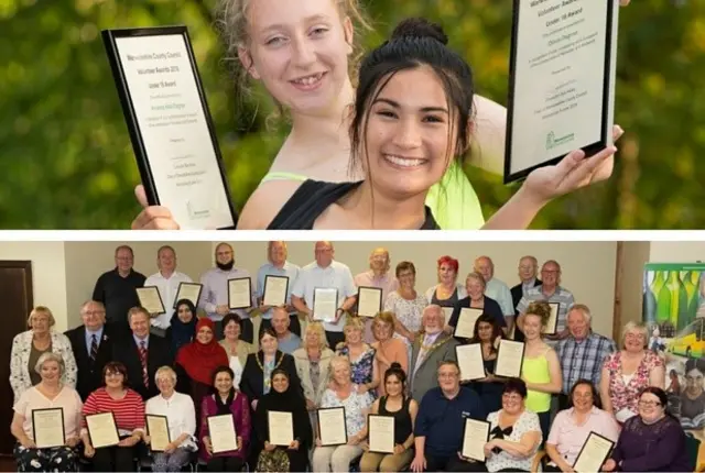 Winners of Nuneaton and Bedworth Community Volunteers Awards