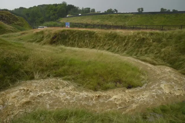 Rain water at Oakmont