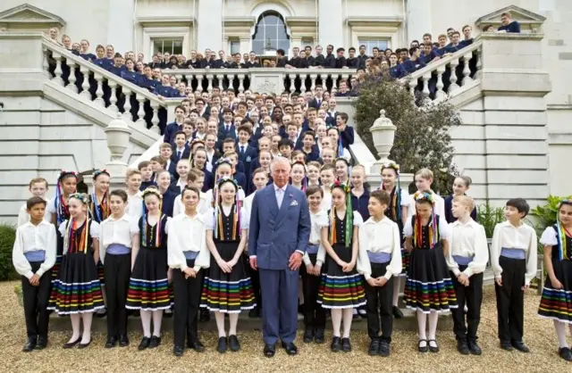 Prince Charles, Prince of Wales visits The Royal Ballet School