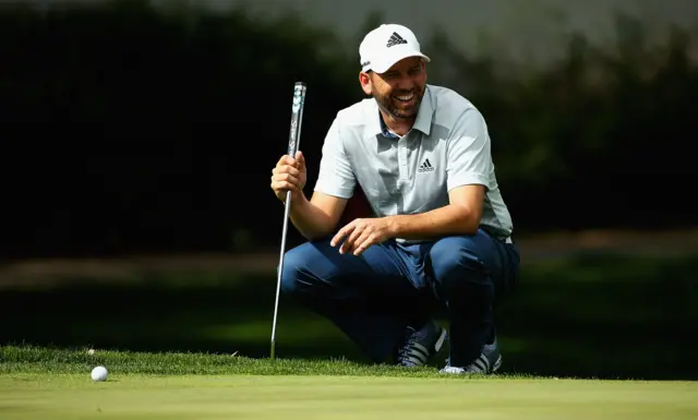 Sergio Garcia smiling