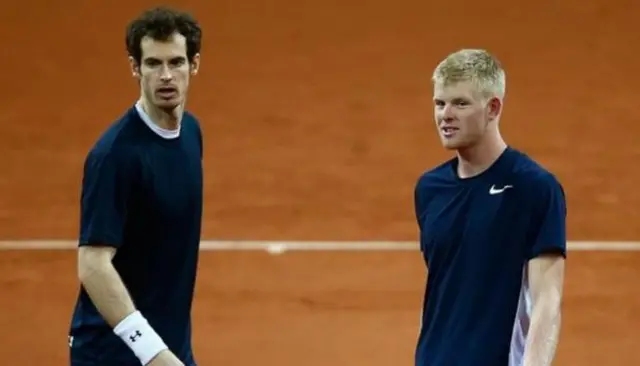 Andy Murray and Kyle Edmund