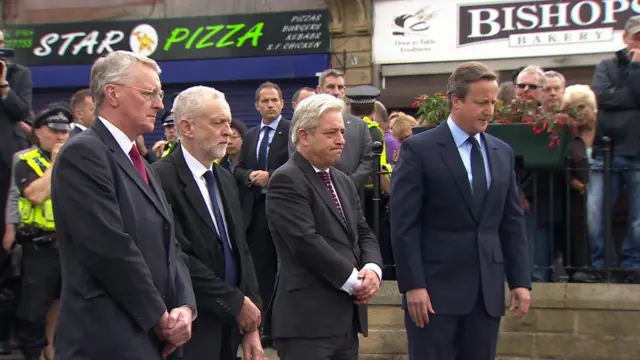 Hilary Benn, Jeremy Corbyn, John Bercow, David Cameron