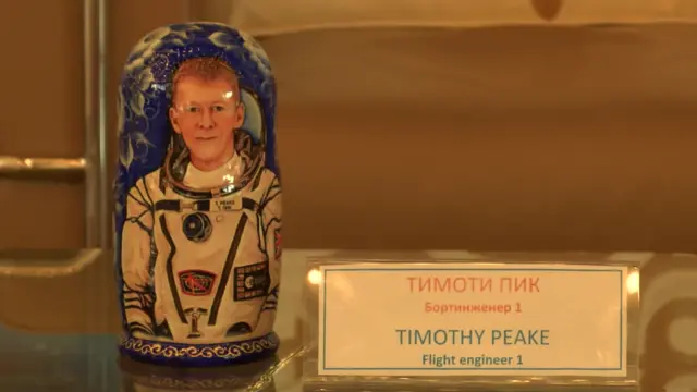 Matryoshka doll bearing image of Tim Peake