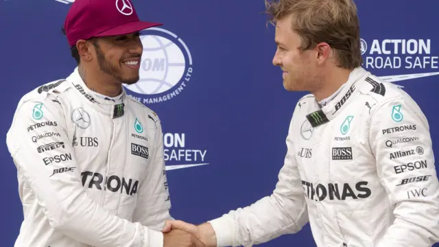 Hamilton and Rosberg