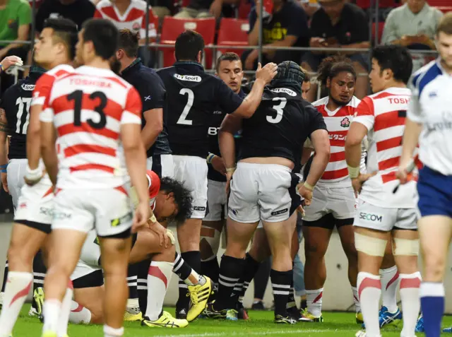 Scotland players celebrating