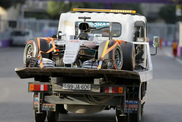 Lewis Hamilton car on truck