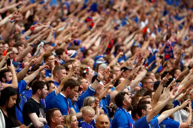 Iceland fans