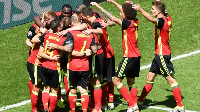 Belgium celebrate