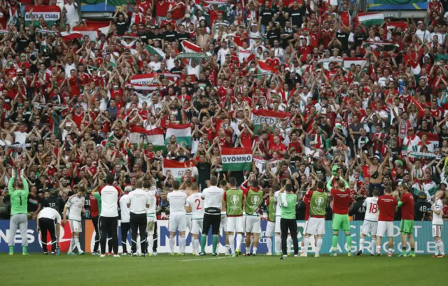 Hungary at full-time