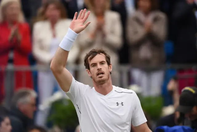 Andy Murray celebrates