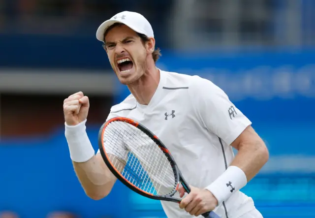 Murray second set win