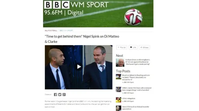 "Time to get behind them" Nigel Spink on Di Matteo & Clarke