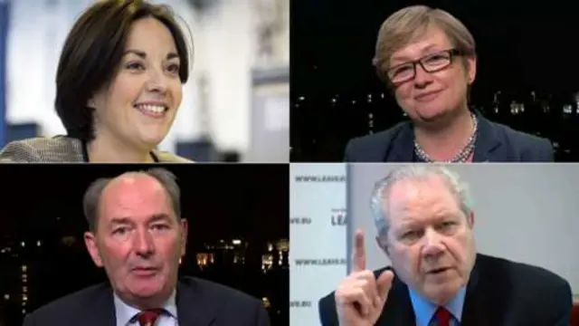 Kezia Dugdale, Joanna Cherry, Michael Forsyth and Jim Sillars