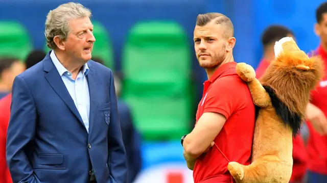 Jack Wilshere and Roy Hodgson