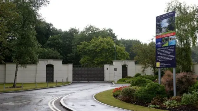 Sir Cliff Richard's home on a gated development in Berkshire which was raided by police in 2014