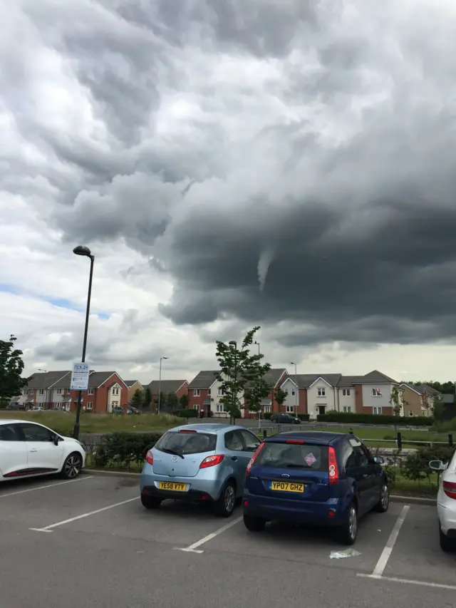 Funnel clouds spotted over Wath Upon Dearne