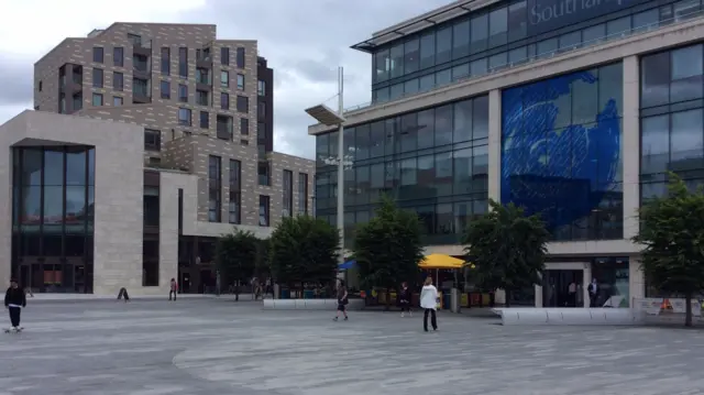 Guildhall Square in Southampton