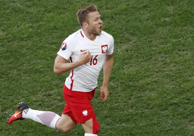 Jakub Blaszczykowski celebrates