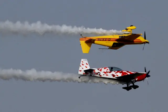 Aircraft of the British aerobatics team Global Stars