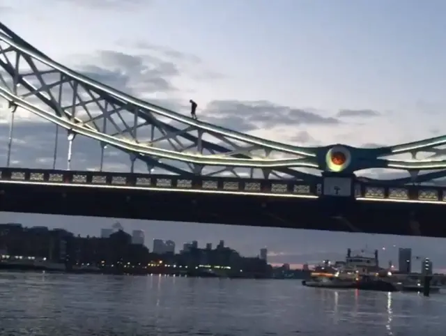 Man on Tower Bridge