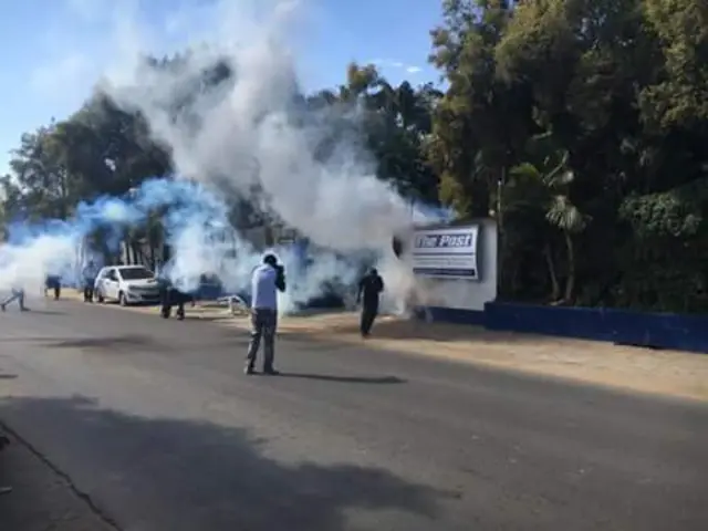 Tear gas in Lusaka