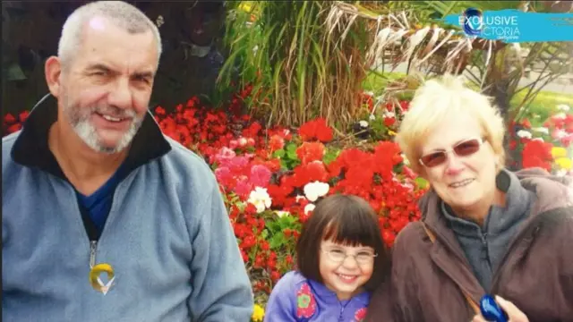 Ellie Butler with her grandparents Neal and Linda Gray