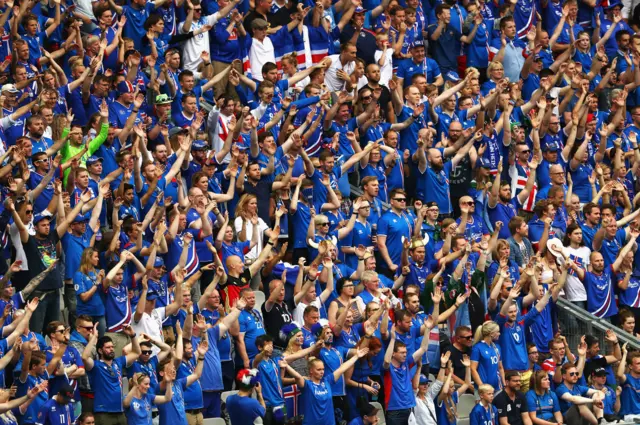 Iceland fans