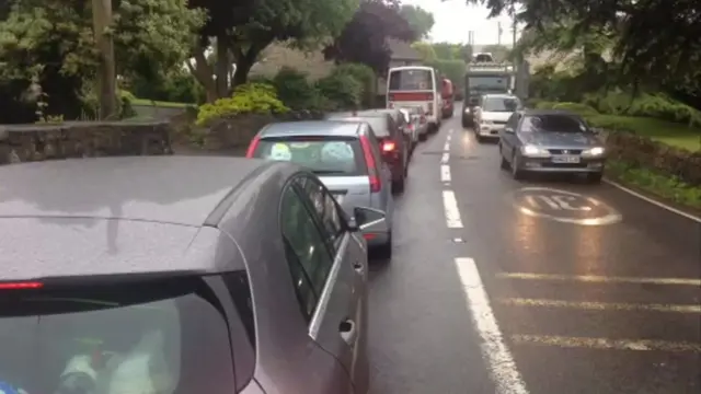 Glastonbury traffic